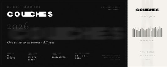 COUCHES 2026 - FULL SEASON PASS